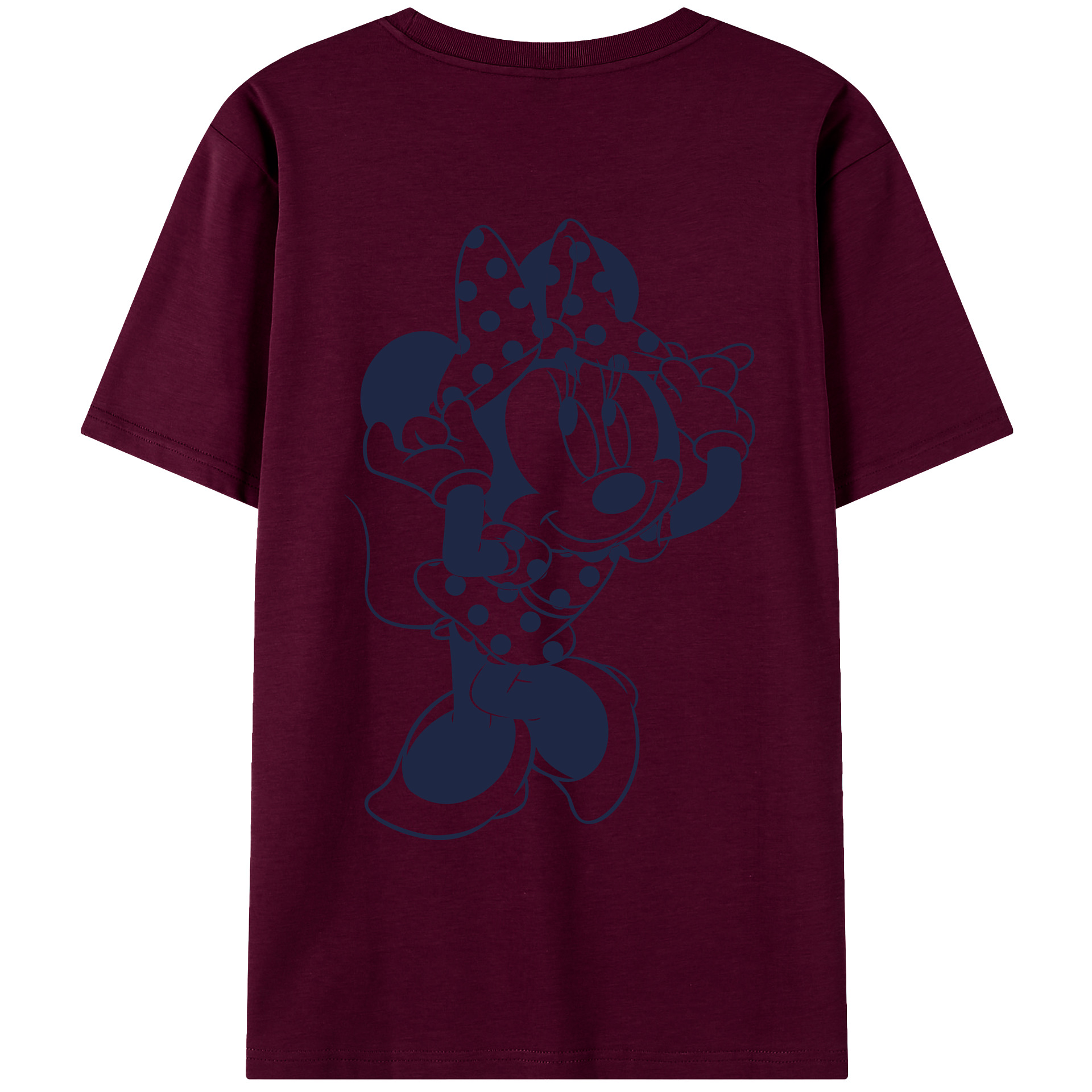 （画像用） ミッキーマウス Mickey Mouse レディース半袖Tシャツ(バックプリント)